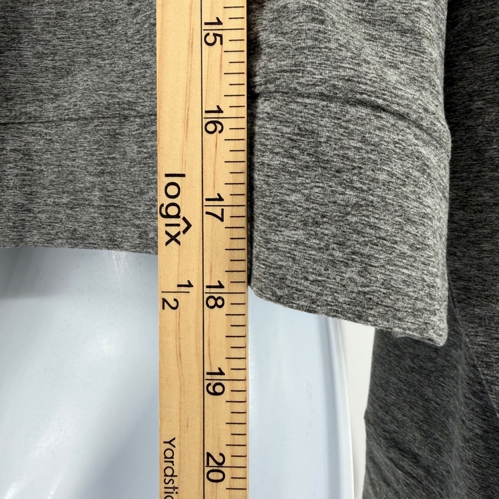 Fabletics Hoodie Womens Small Charcoal Grey Heathered Crop Pullover FT5838-R - Picture 8 of 9